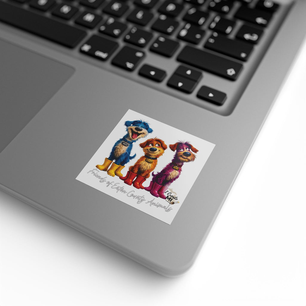 Square Sticker Roll —Lucky Dogs Sticker Labels