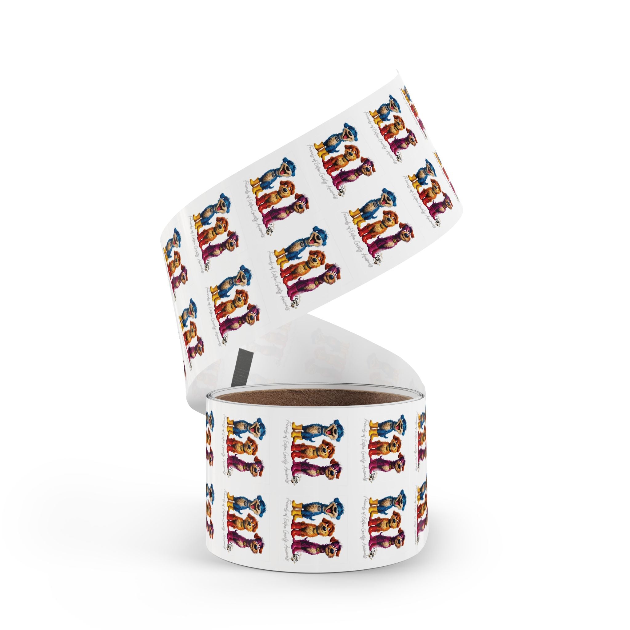 Square Sticker Roll —Lucky Dogs Sticker Labels